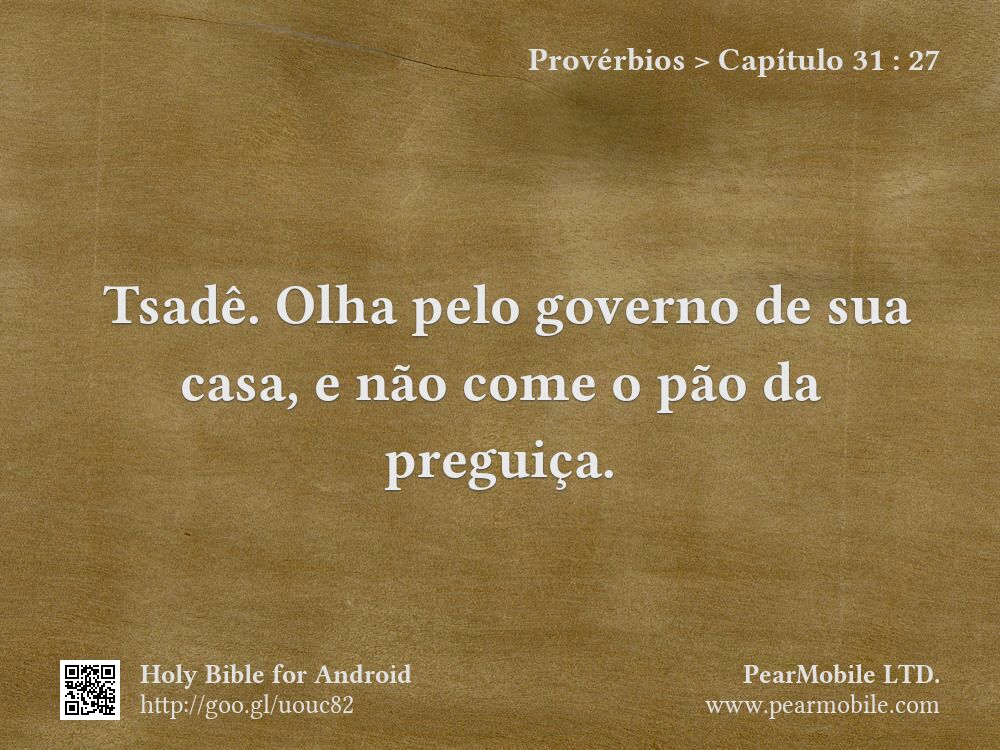 Provérbios, Capítulo 31:27